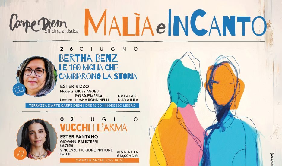 Rassegna “Malìa e Incanto”: libri, teatro e concerti a Marsala per aprire l’estate al femminile