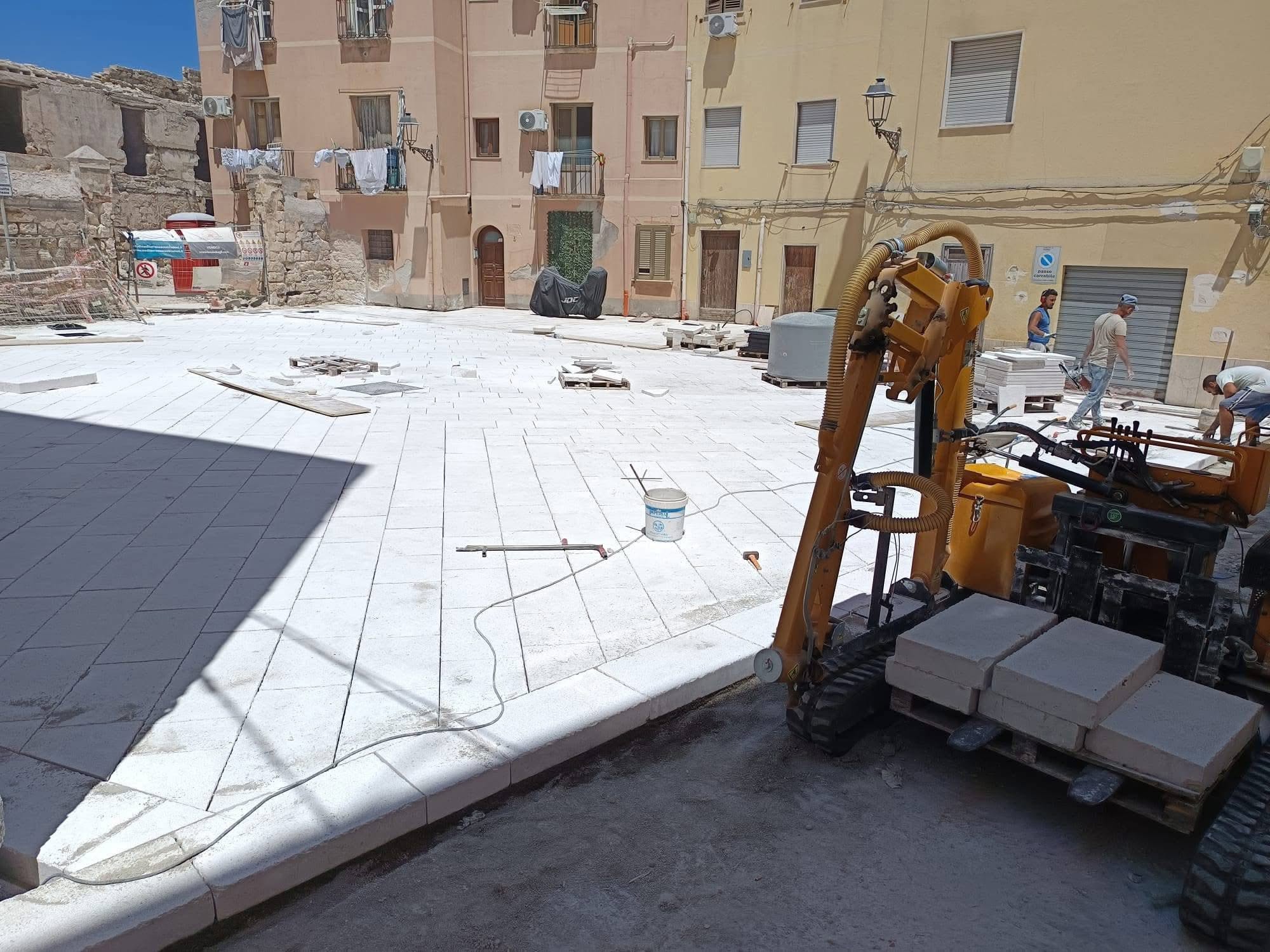 A Trapani completata la nuova piazzetta Ghiaccio: riqualificata un’intera area