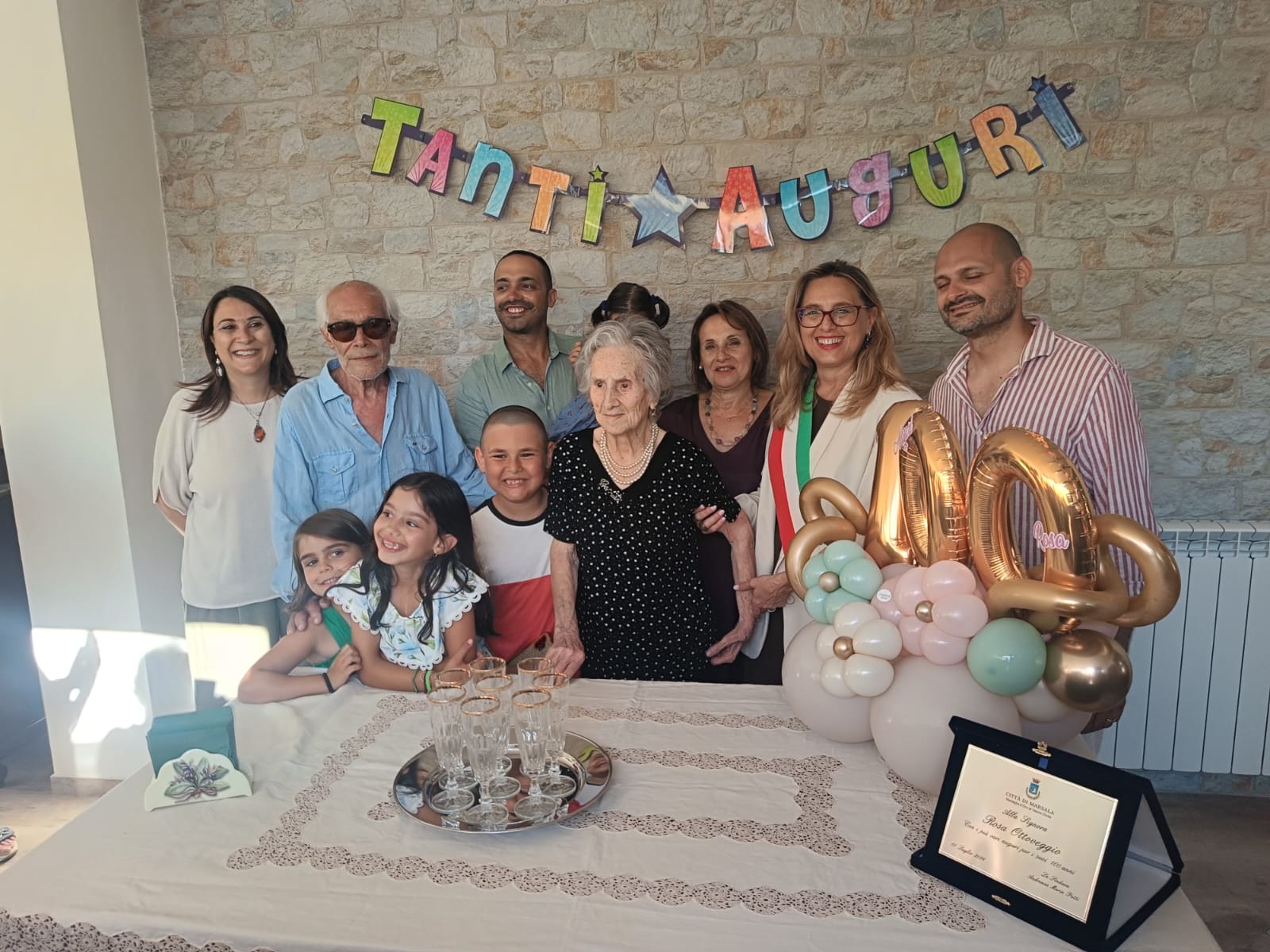 Ancora una centenaria a Marsala, nonna Rosa Ottoveggio ha festeggiato il primo secolo di Vita