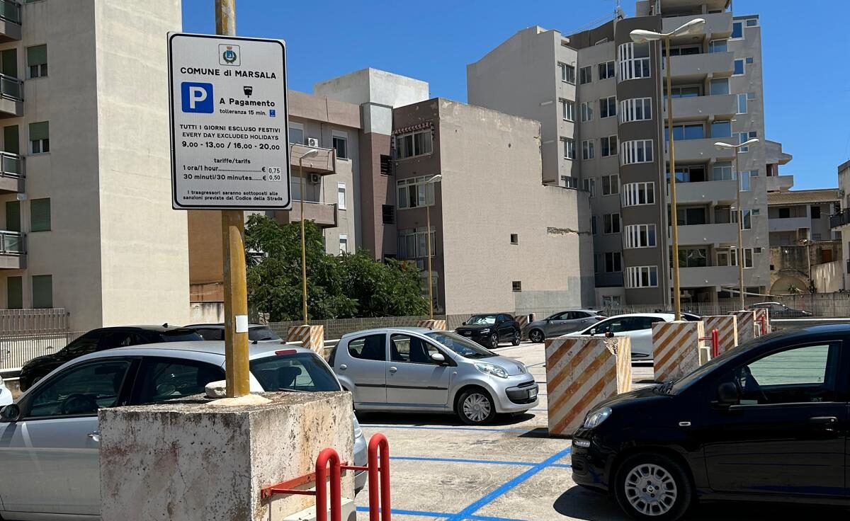 Parcheggio comunale di Marsala, cambiano gli orari e le modalità di fruizione
