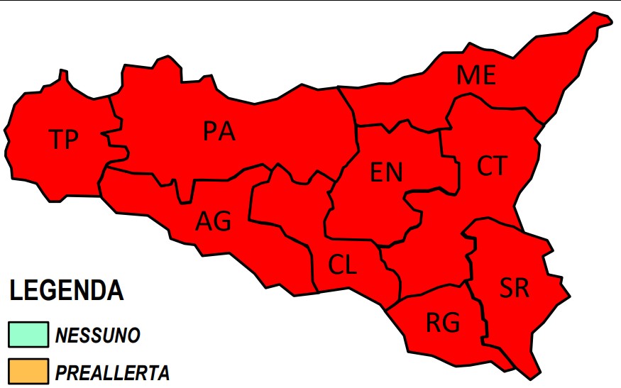 Caldo da record in Sicilia, nelle prossime 24 ore il “picco”, poi il calo termico