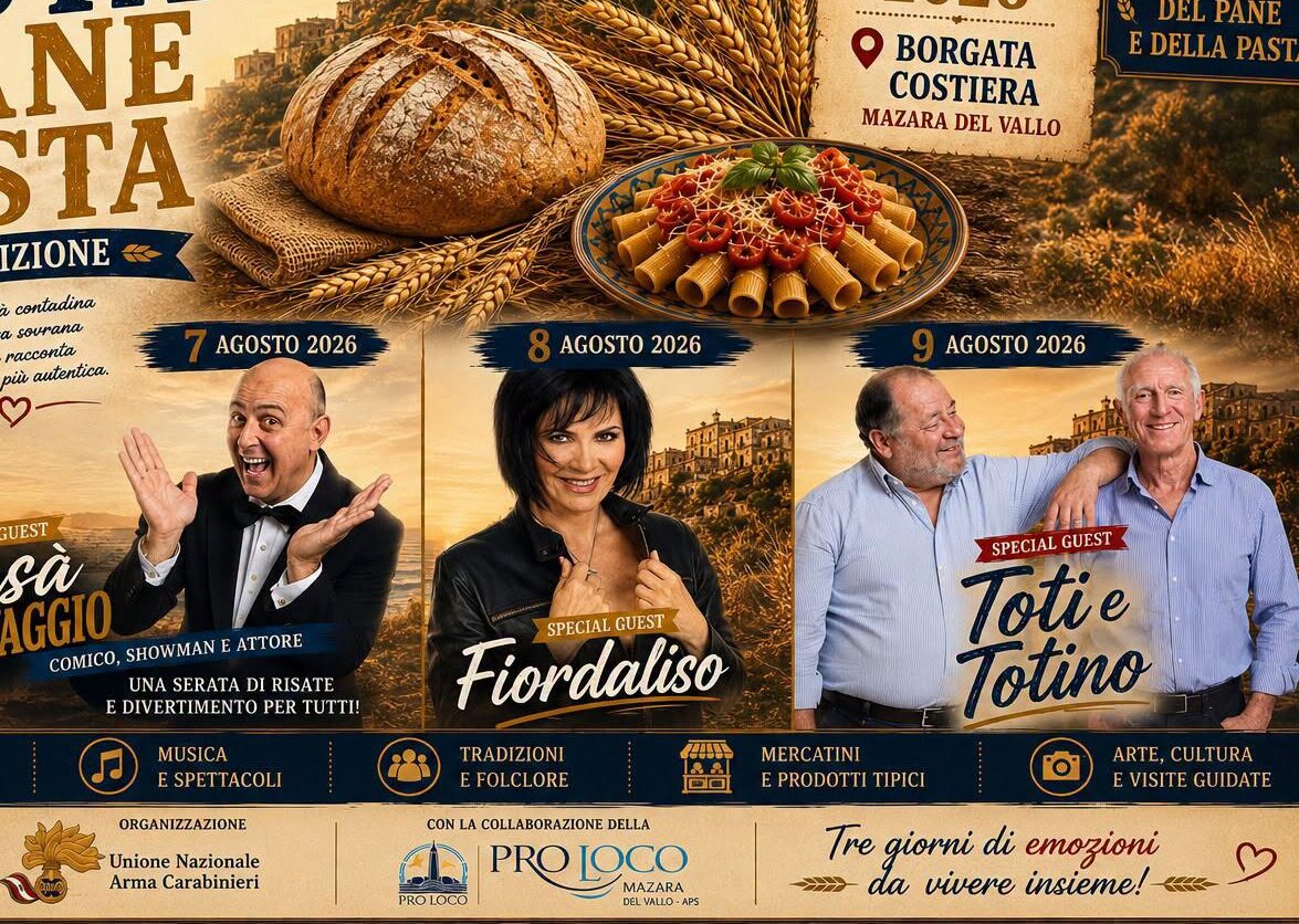 Mazara del Vallo accoglie l’XI Festa del Pane e della Pasta