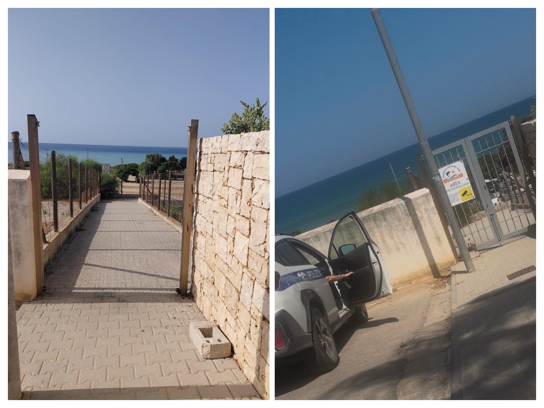 Alcamo Marina, dopo la denuncia di La Vardera riapre uno degli accessi al mare
