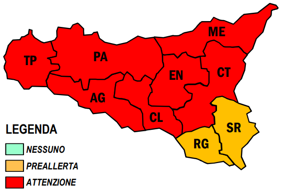 Caldo torrido in tutta la Sicilia, allerta rossa anche in provincia di Trapani