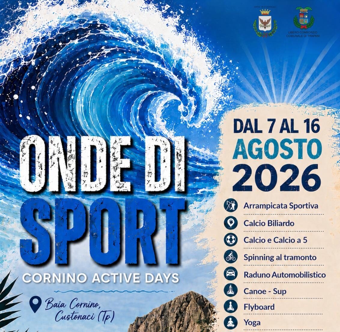 Custonaci al via “Onde di Sport”: dieci giorni di benessere