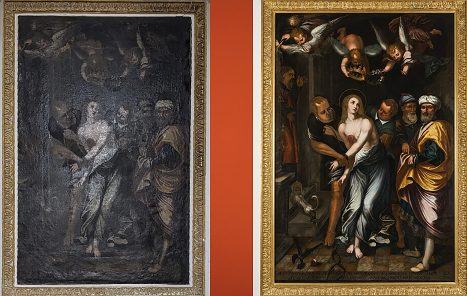 Mazara: in Cattedrale restaurata la tela de “Il martirio di Sant’Agata”