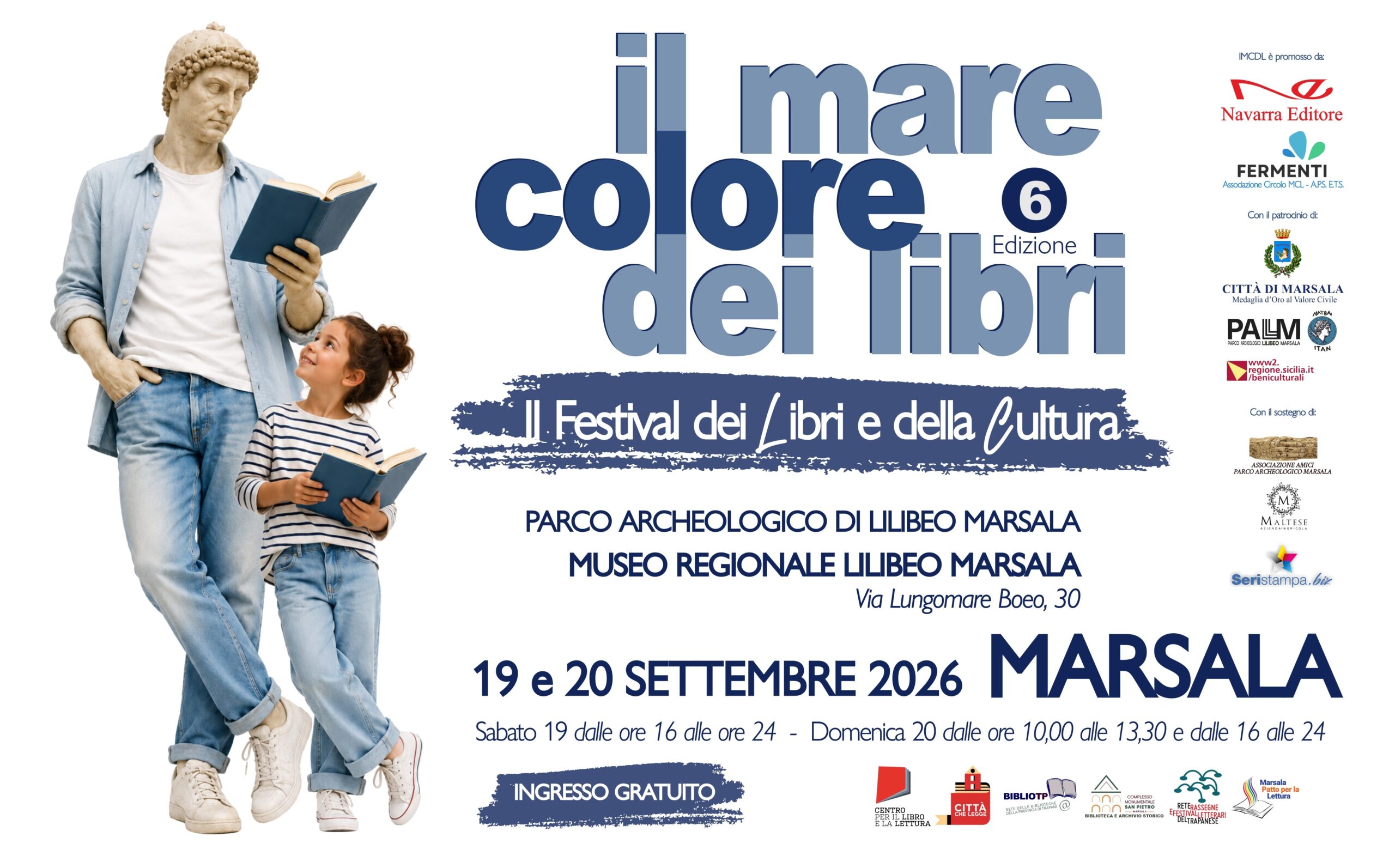 Il Mare colore dei libri torna a Marsala con un’anteprima il 18 settembre