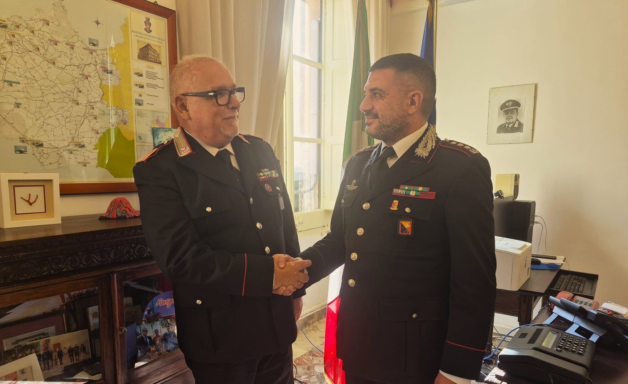 Alcamo: il comandante Lo Faro lascia l’Arma dopo 40 anni di servizio