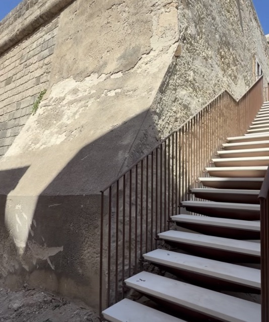 Trapani, nuova scala al Bastione Imperiale: accessibile la terrazza panoramica. VIDEO
