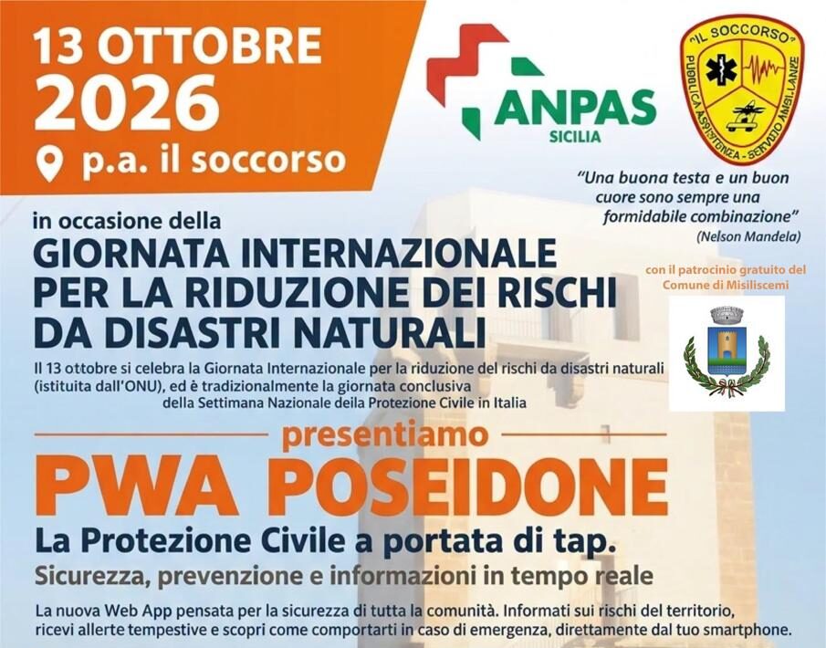 Presentata Poseidone, la Protezione Civile di Misiliscemi a portata di tap