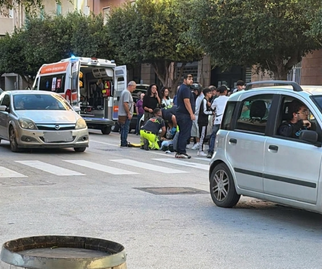 Marsala: incidente all’incrocio di via Mazzini, ferito il giovane a bordo della moto